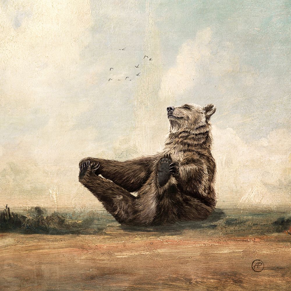 Yo, The Yoga Bear art print by Paula Belle Flores for $57.95 CAD