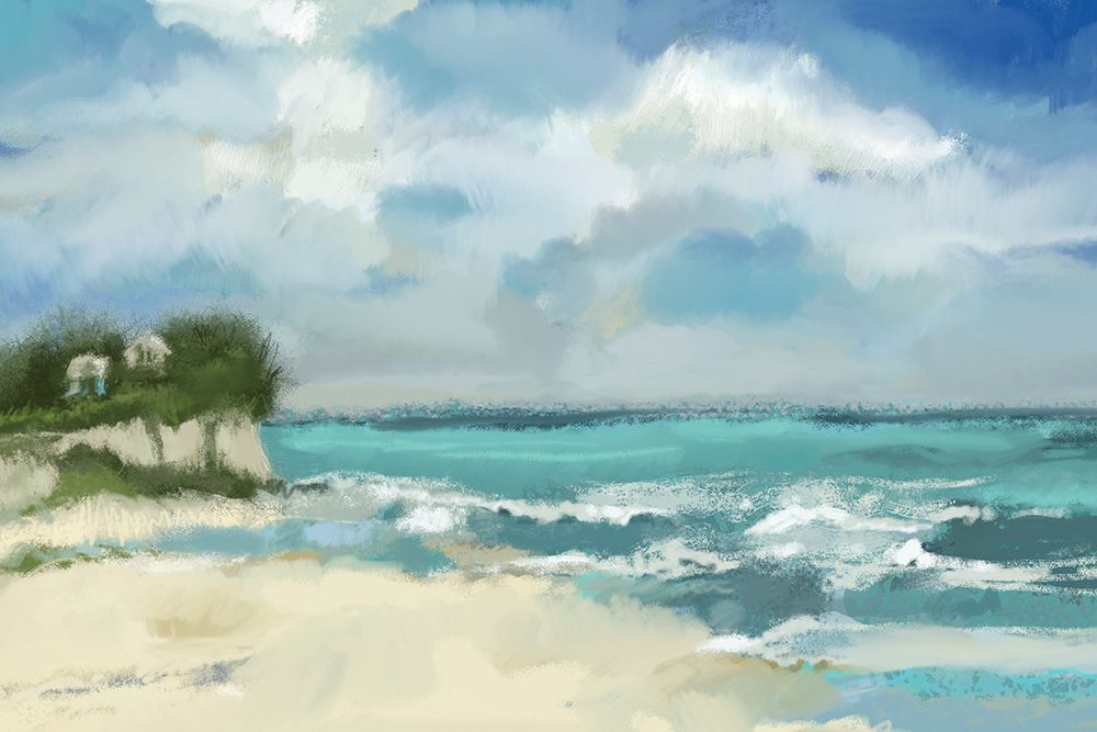 A Perfect Day At The Beach art print by Tina Finn for $57.95 CAD