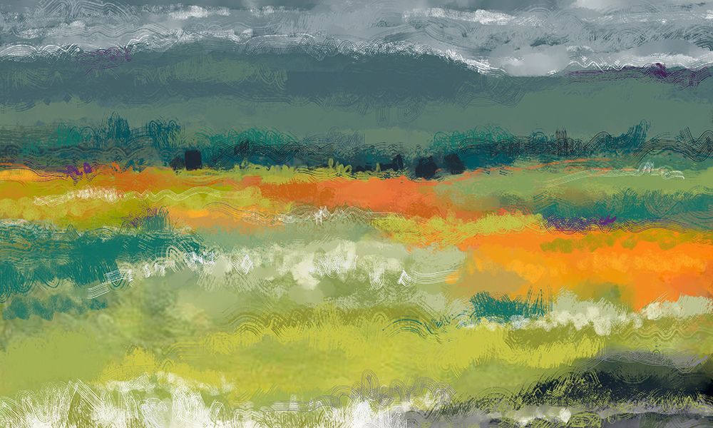 Cloudy Day In The Mountains art print by Tina Finn for $57.95 CAD
