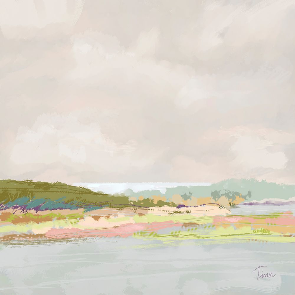 Foggy Morning Estuary art print by Tina Finn for $57.95 CAD