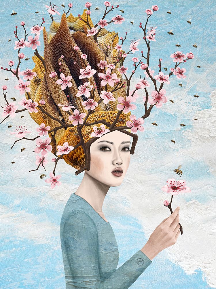 Bee Lady art print by Paula Belle Flores for $57.95 CAD