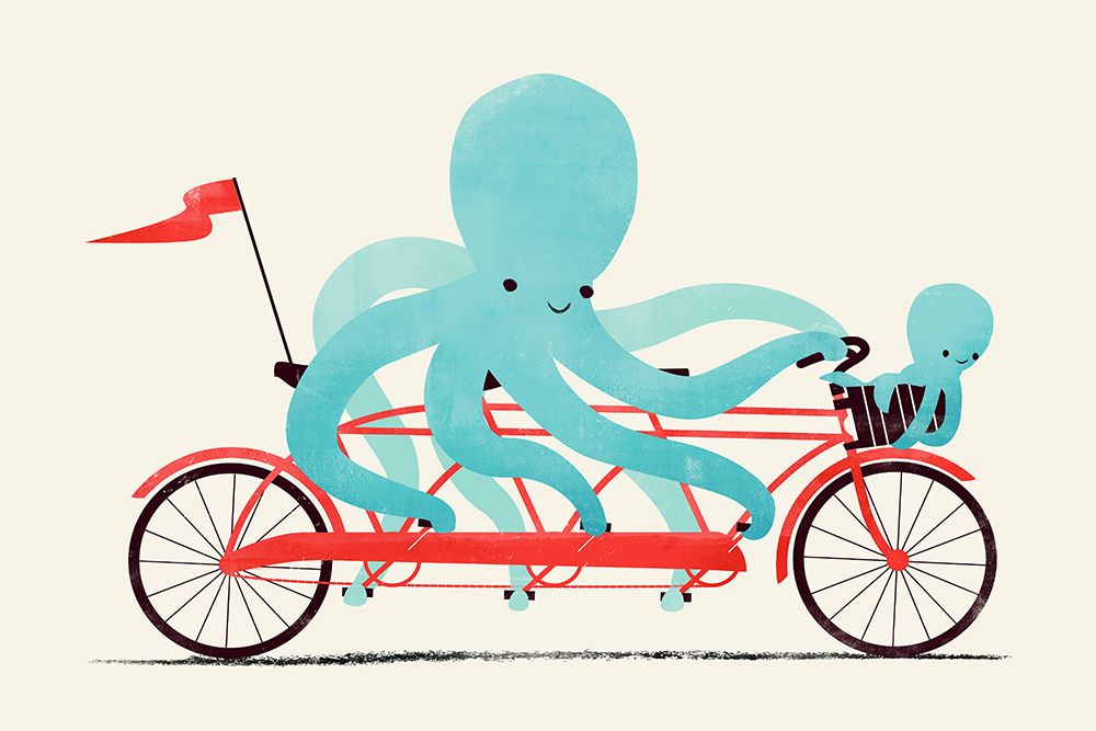 My Red Bike art print by Jay Fleck for $57.95 CAD