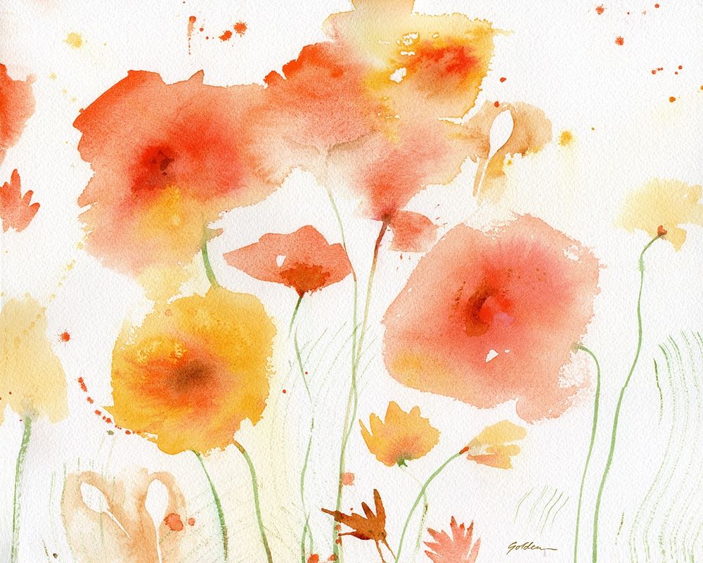 Orange Yellow art print by Sheila Golden for $57.95 CAD