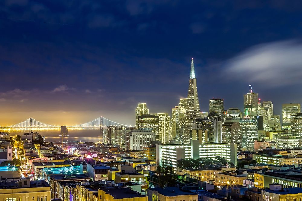 San Francisco Holiday Lights art print by Dave Gordon for $57.95 CAD