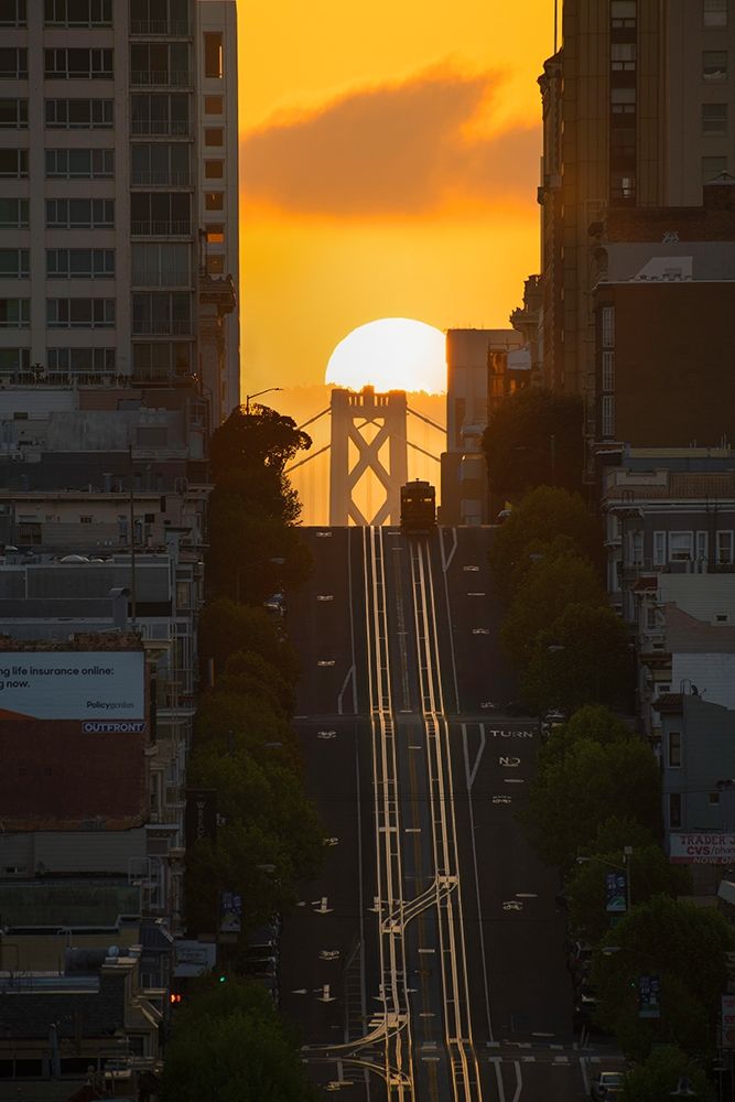 Lombard Street Cable Car art print by Bruce Getty for $57.95 CAD