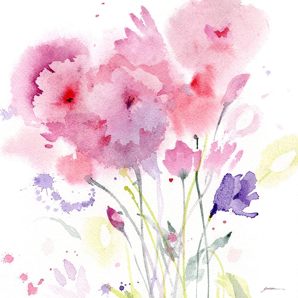 Blush Garden art print by Sheila Golden for $57.95 CAD