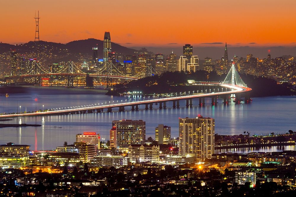 Bay Bridge from Berkeley art print by John Gavrilis for $57.95 CAD