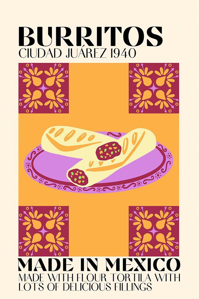 Burritos art print by Gaec Studio for $57.95 CAD