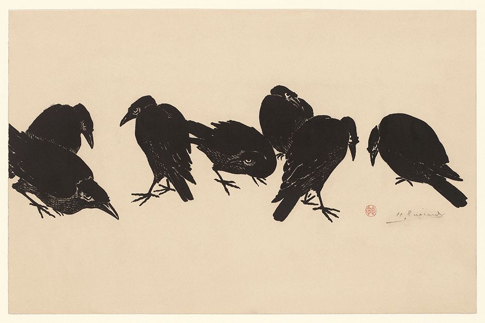 Seven Crows, 1872-1897 art print by Henri Charles Guerard for $57.95 CAD