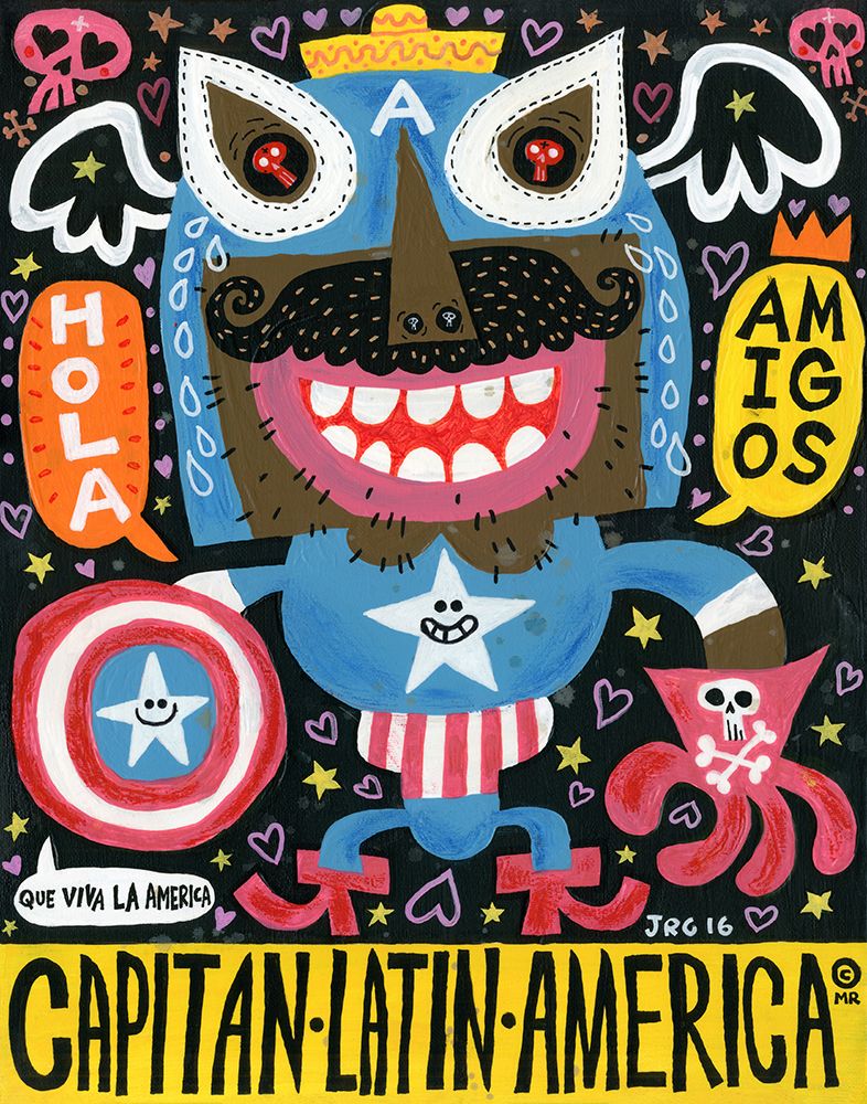 Todos Somos Americanos art print by Jorge R. Gutierrez for $57.95 CAD