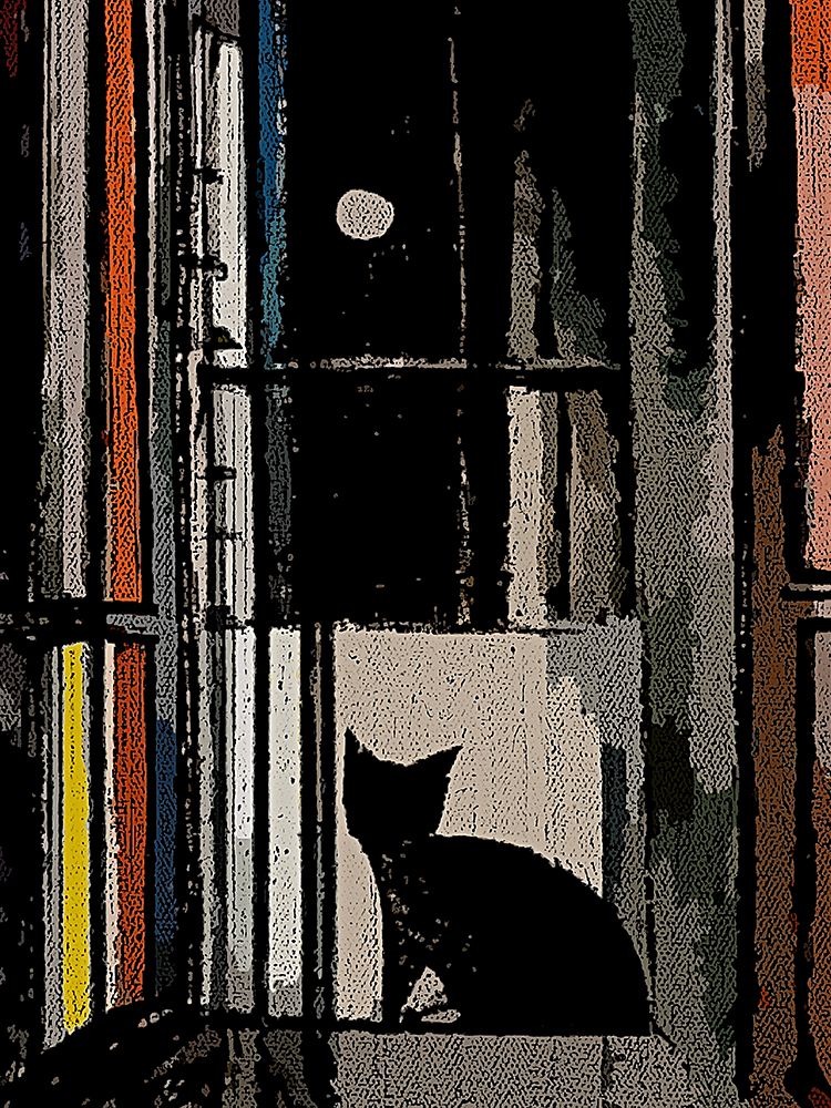 Midnight Cat art print by Matt Gold for $57.95 CAD