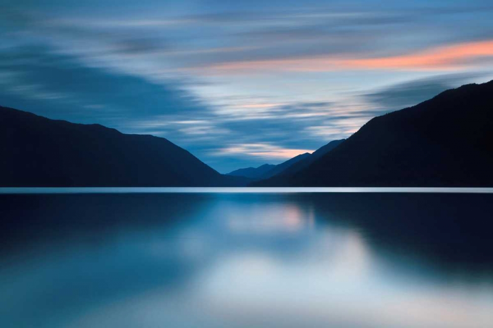 Lake Crescent Dusk art print by Katherine Gendreau for $57.95 CAD