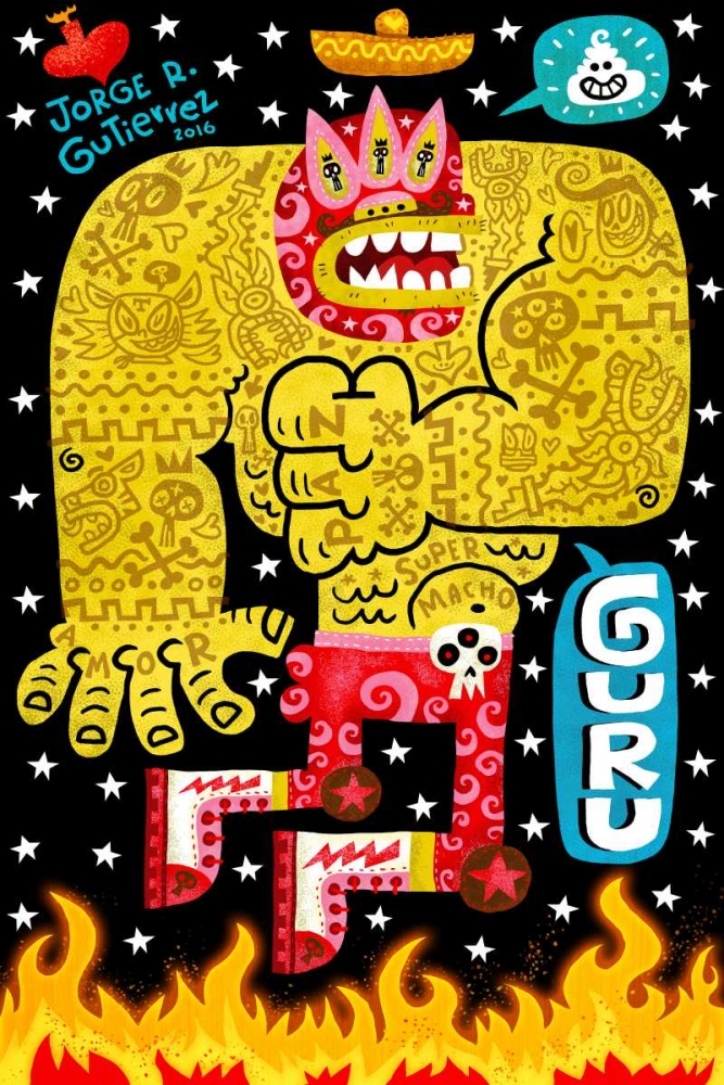 Guru art print by Jorge R. Gutierrez for $57.95 CAD