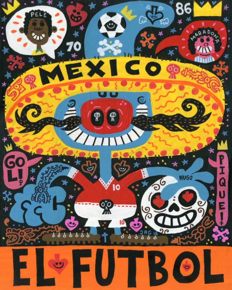 La Mascota del Mundial art print by Jorge R. Gutierrez for $57.95 CAD
