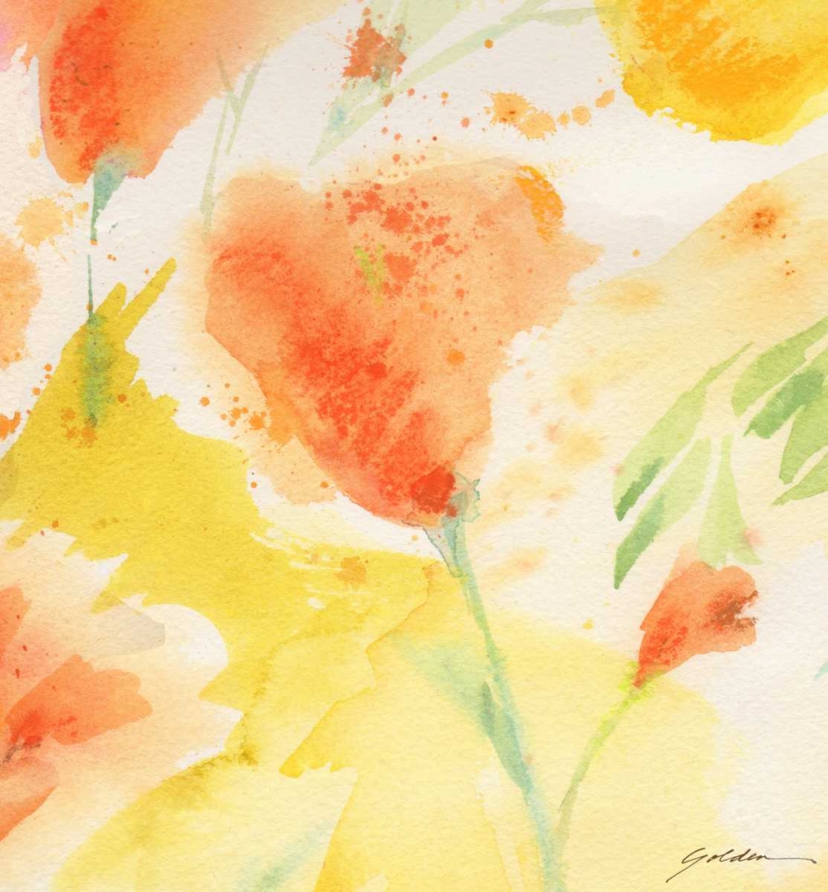 Windblown Poppies #3 art print by Sheila Golden for $57.95 CAD