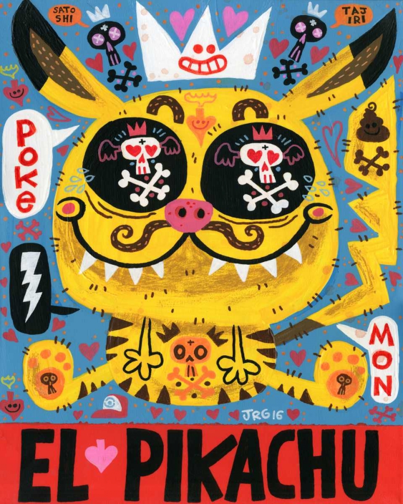 Magic Japanese Cockfighting art print by Jorge R. Gutierrez for $57.95 CAD