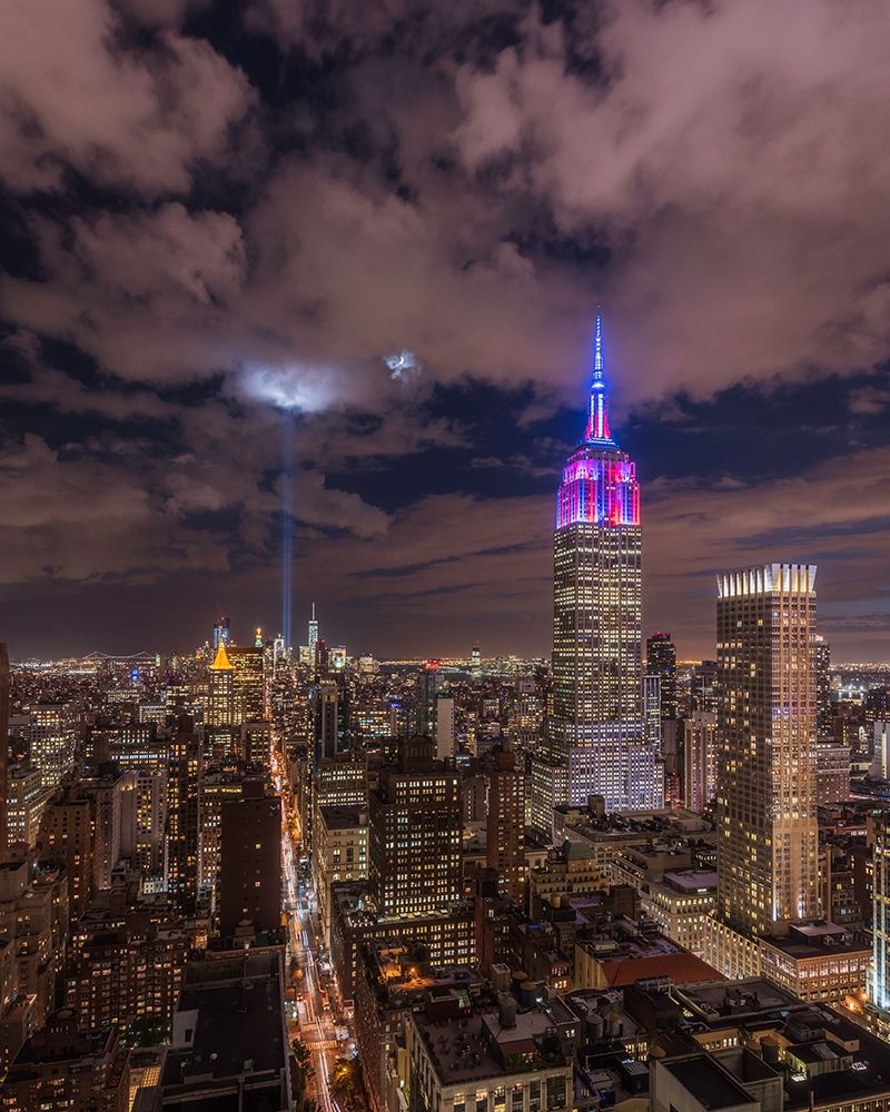 The Crescent Moon with the Tribute Lights art print by Bruce Getty for $57.95 CAD