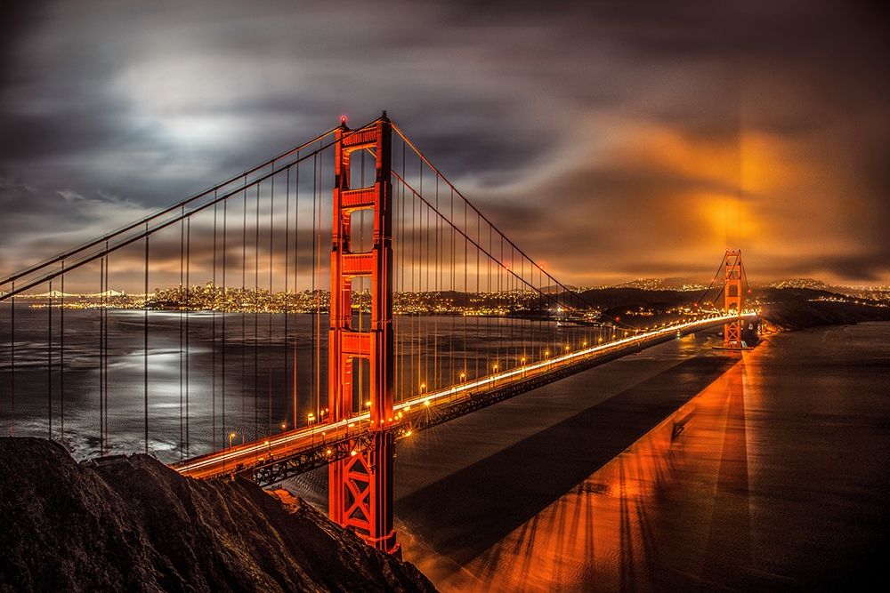 Golden Gate Evening art print by John Gavrilis for $57.95 CAD