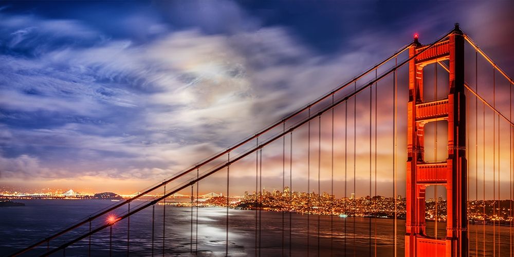 N. Tower Panorama - GG Bridge art print by John Gavrilis for $57.95 CAD