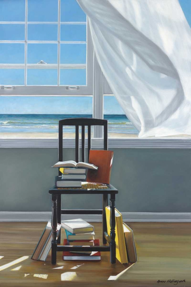 Beach Scholar art print by Karen Hollingsworth for $57.95 CAD