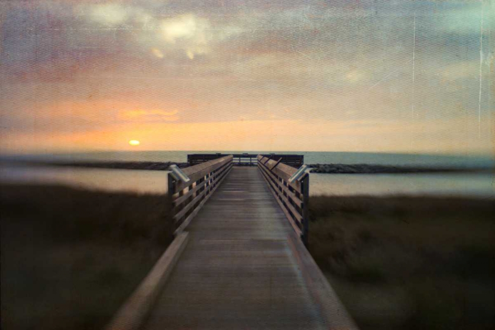Sunset Pier art print by Dawn D. Hanna for $57.95 CAD