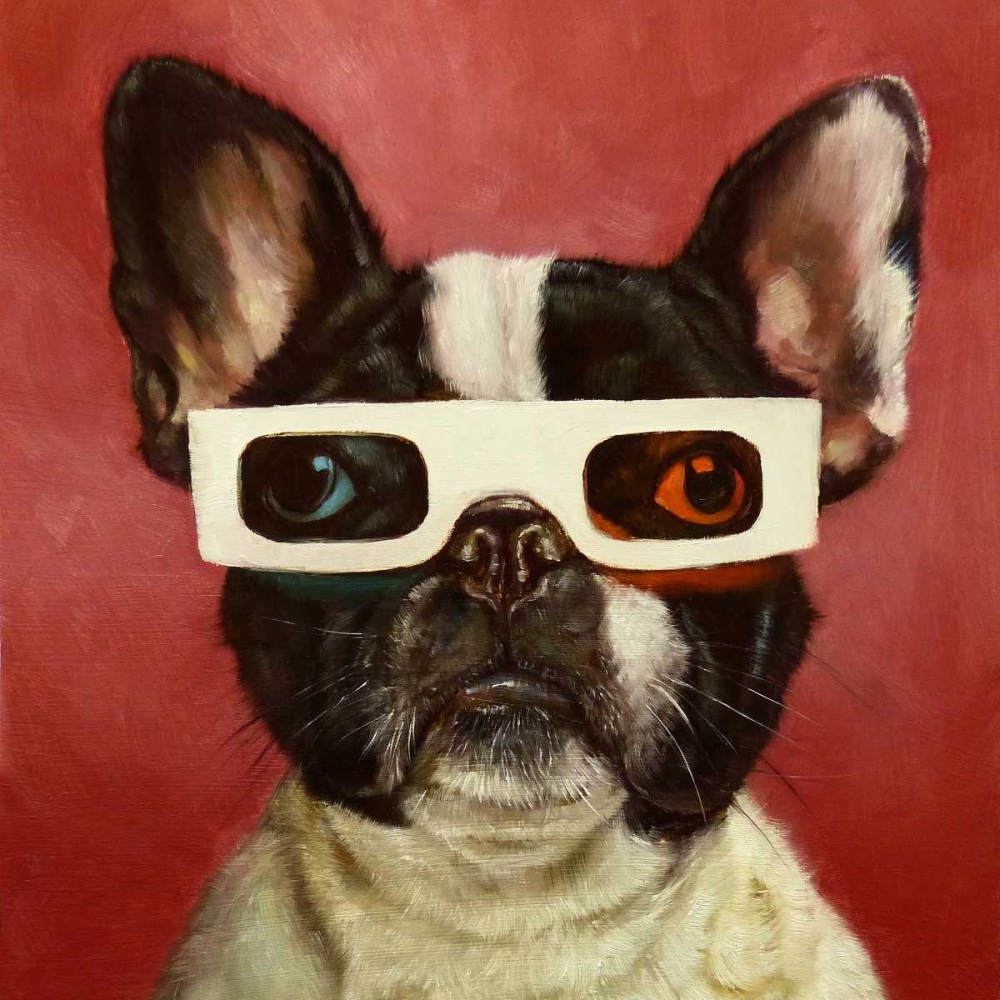 3D Dog art print by Lucia Heffernan for $57.95 CAD