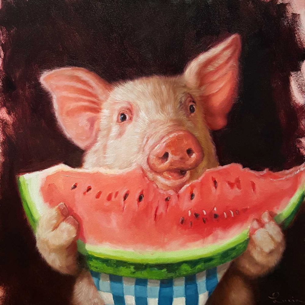 Pig Out art print by Lucia Heffernan for $57.95 CAD