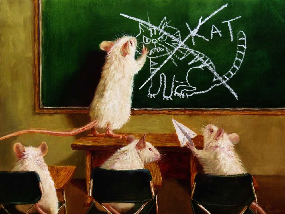 When the Cat Is Away art print by Lucia Heffernan for $57.95 CAD