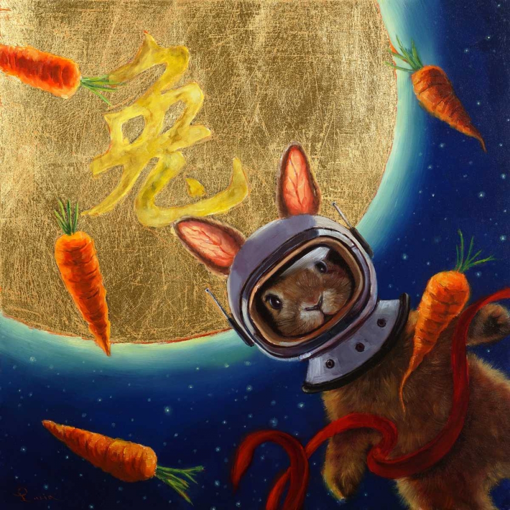 Journey to the Moon art print by Lucia Heffernan for $57.95 CAD