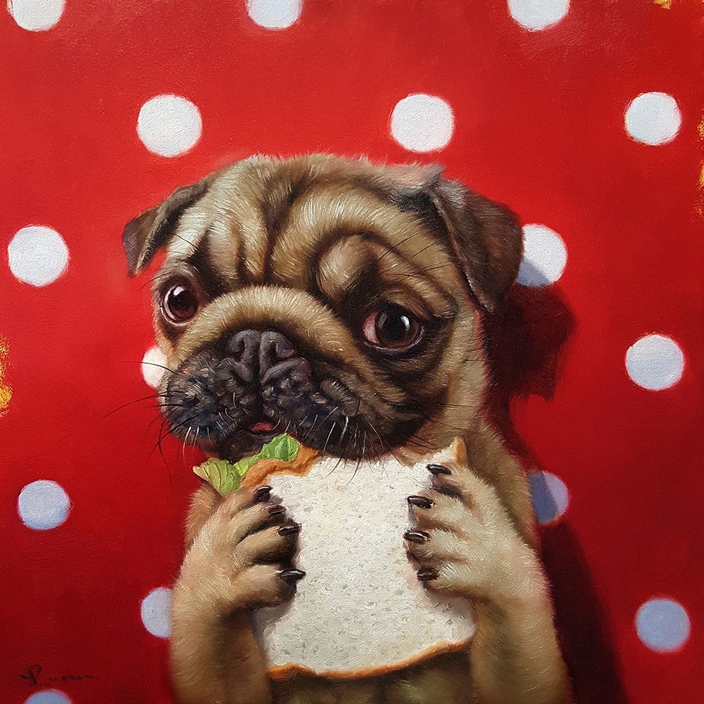 Pugalicious art print by Lucia Heffernan for $57.95 CAD