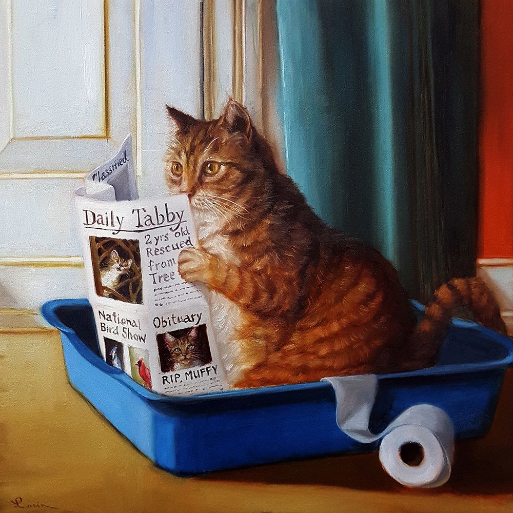 Kitty Throne art print by Lucia Heffernan for $57.95 CAD