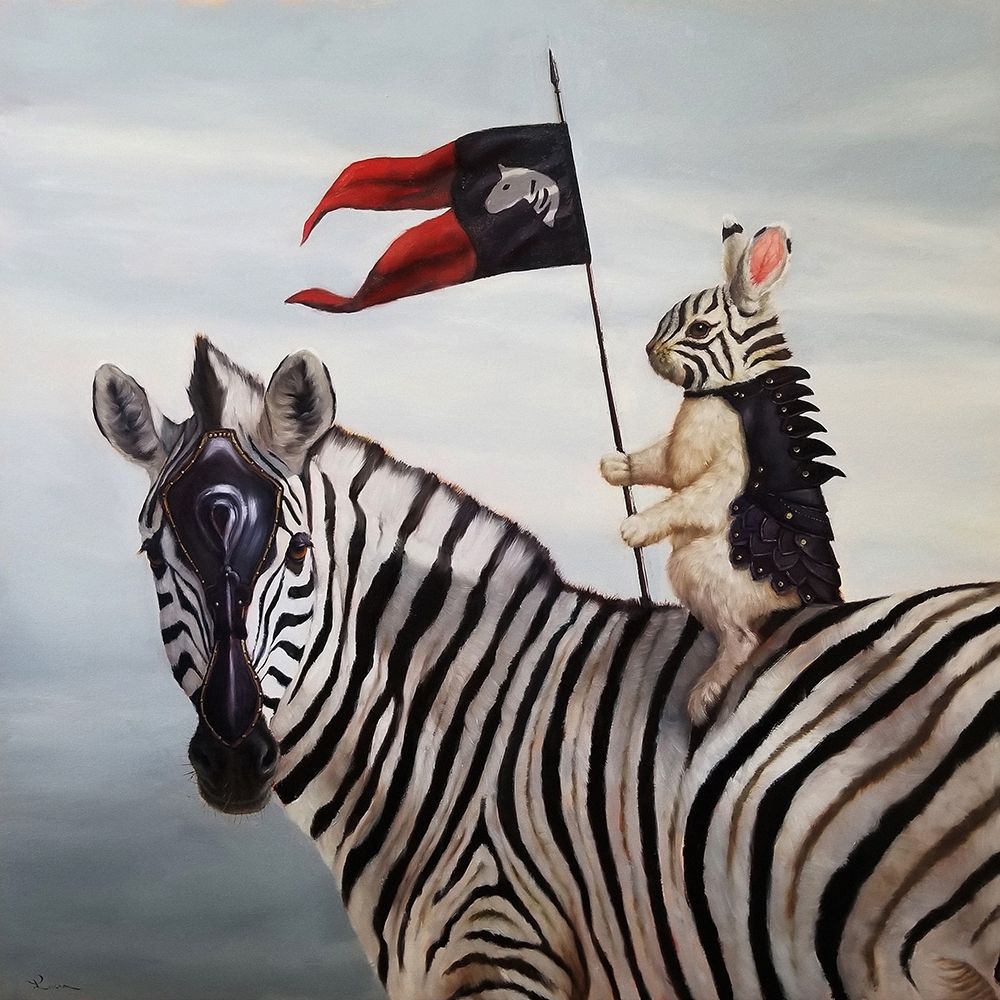 Striped Warrior art print by Lucia Heffernan for $57.95 CAD