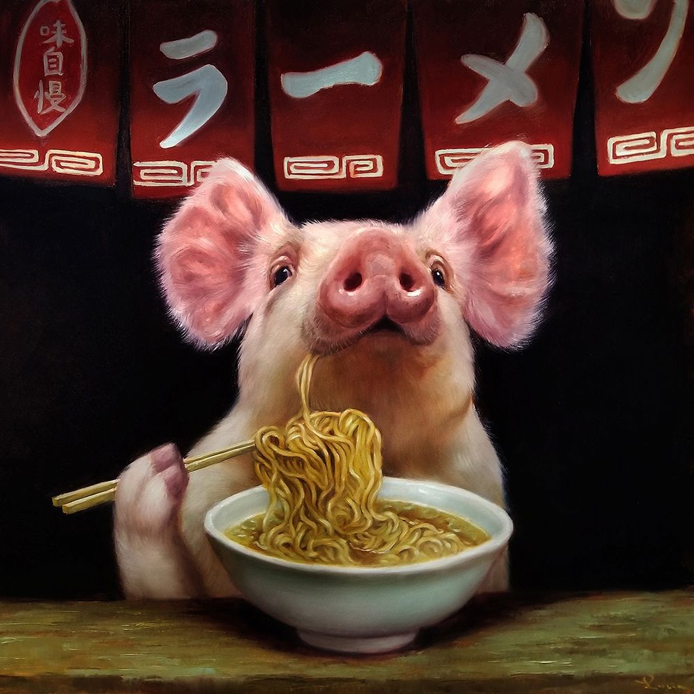 Oodles of Noodles art print by Lucia Heffernan for $57.95 CAD