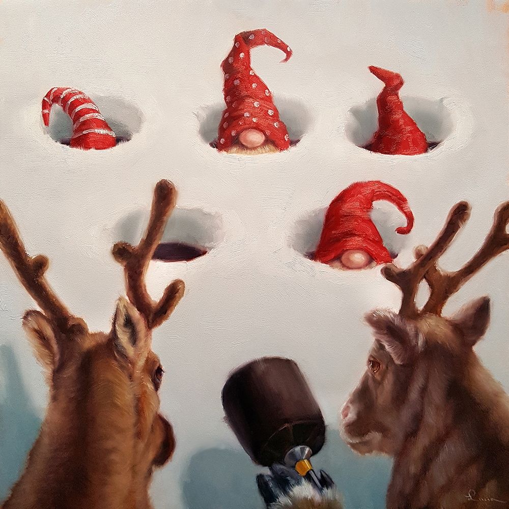Whack-An-Elf art print by Lucia Heffernan for $57.95 CAD