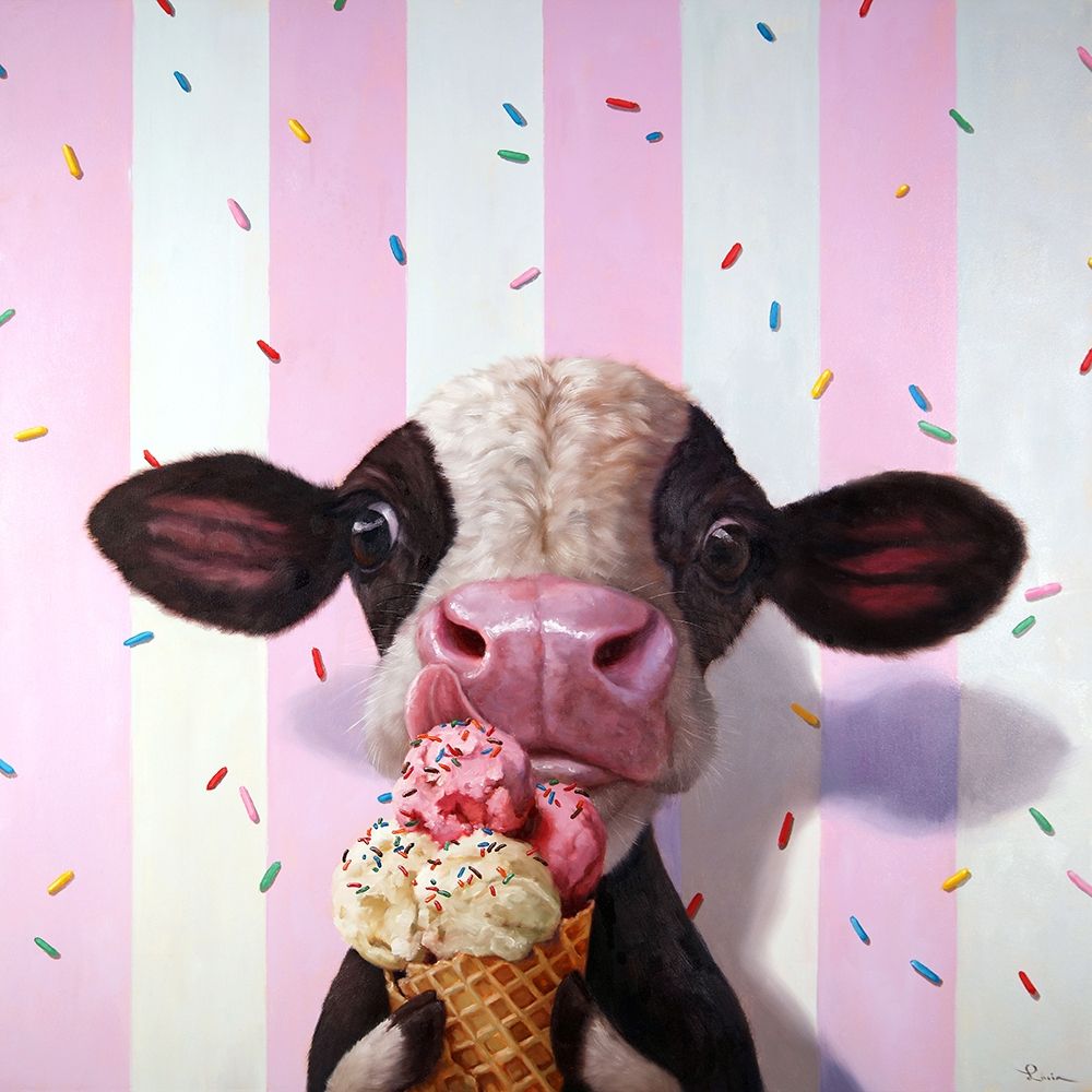 Mooo-Licious art print by Lucia Heffernan for $57.95 CAD