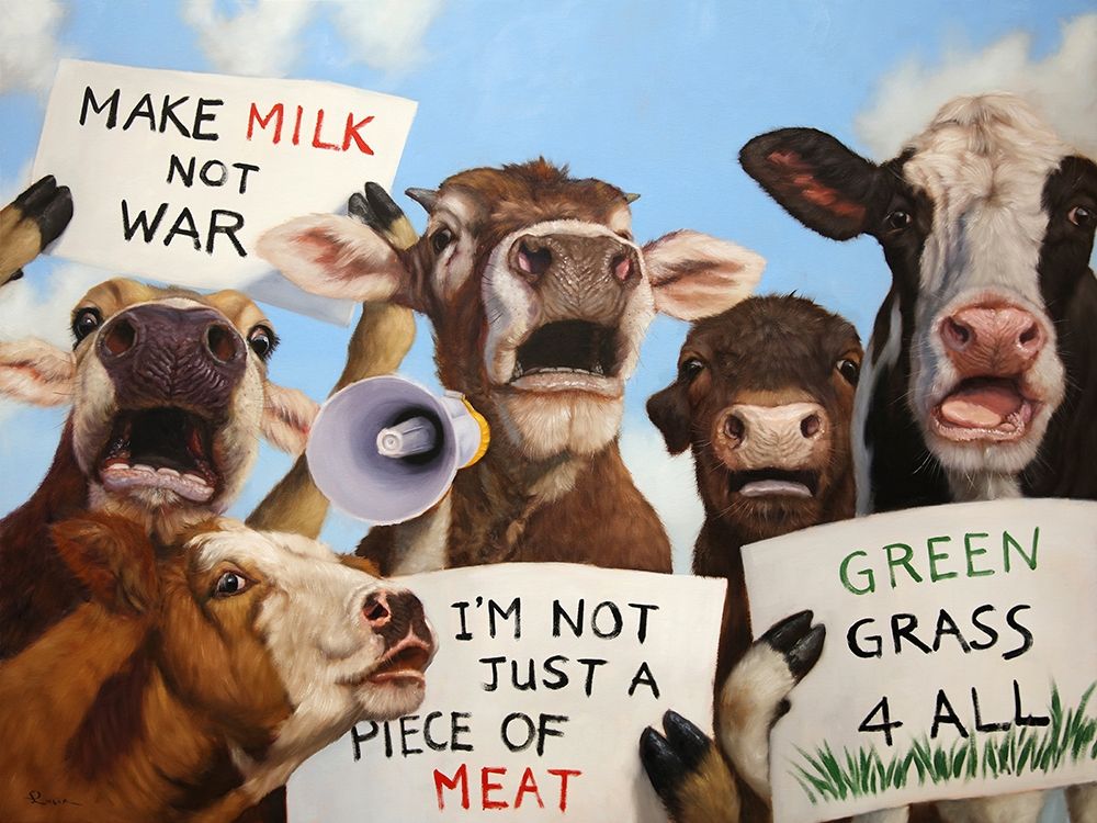 Political Moooovement art print by Lucia Heffernan for $57.95 CAD