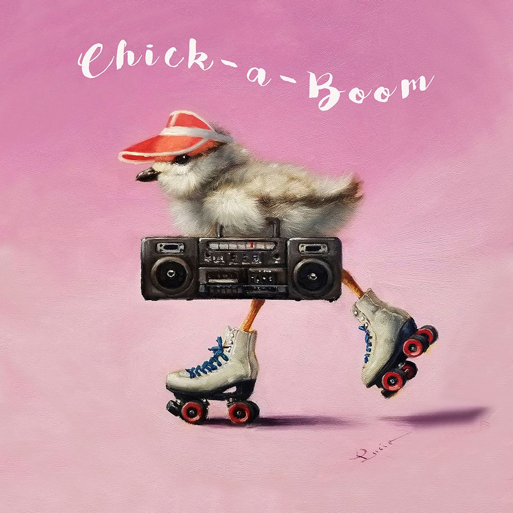 Roller Chick art print by Lucia Heffernan for $57.95 CAD