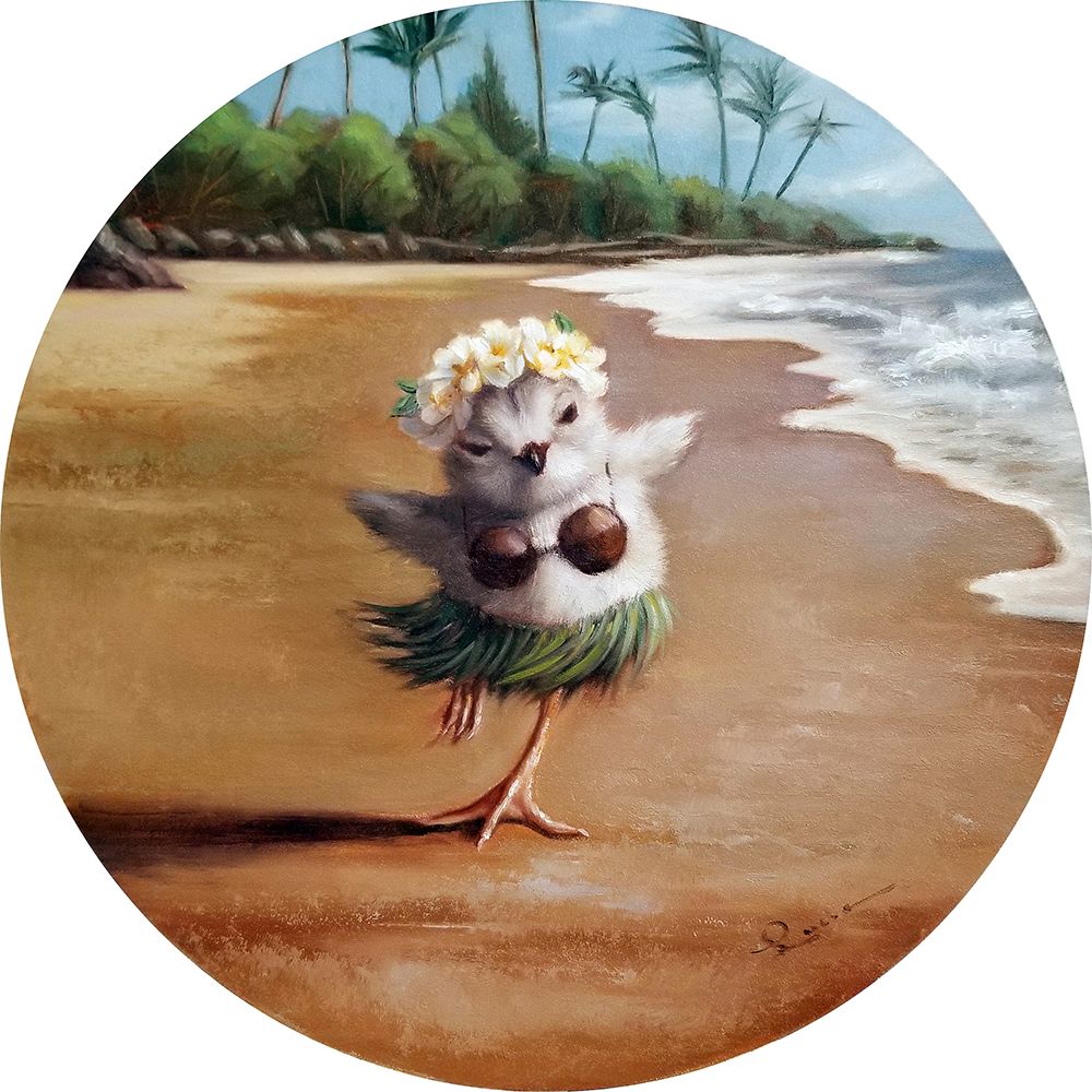 Hula Chick art print by Lucia Heffernan for $57.95 CAD
