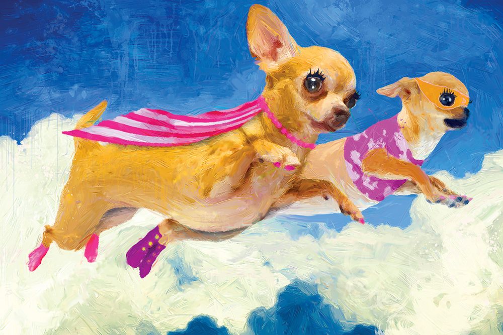 Chick Chihuahua and Darlene art print by Porter Hastings for $57.95 CAD