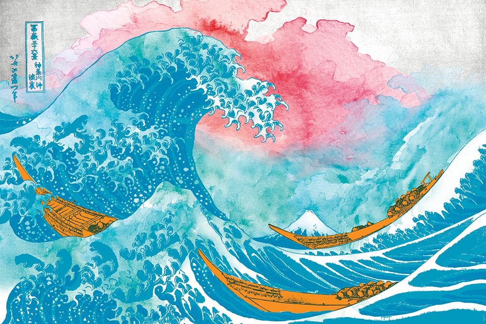 The Great Teal Wave art print by Porter Hastings for $57.95 CAD