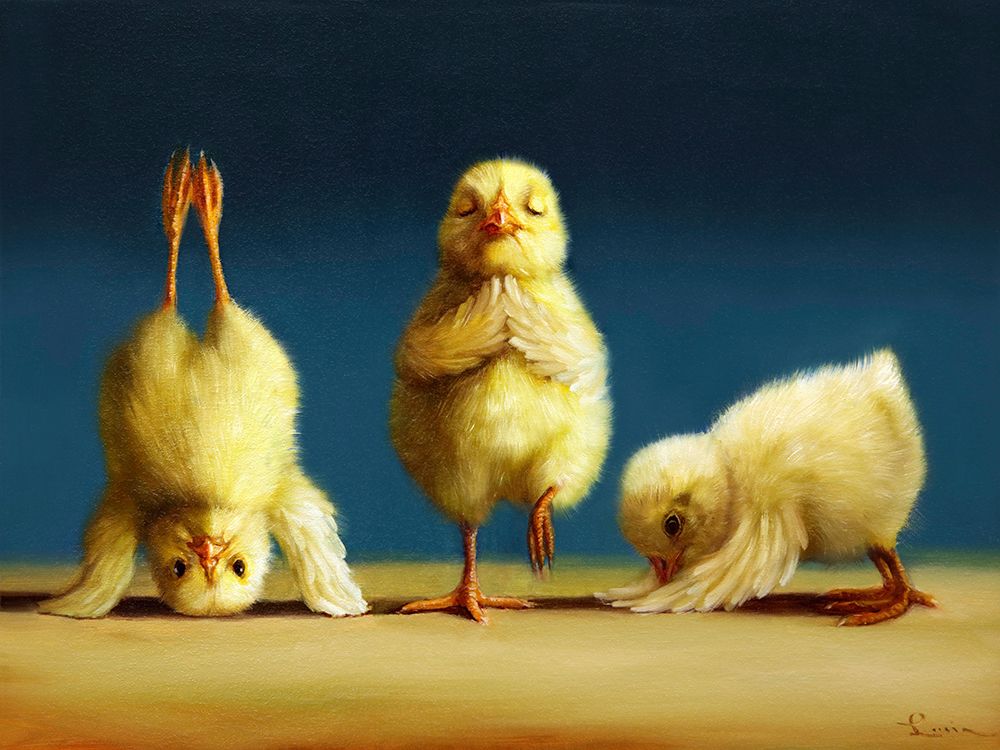 Yoga Chicks art print by Lucia Heffernan for $57.95 CAD