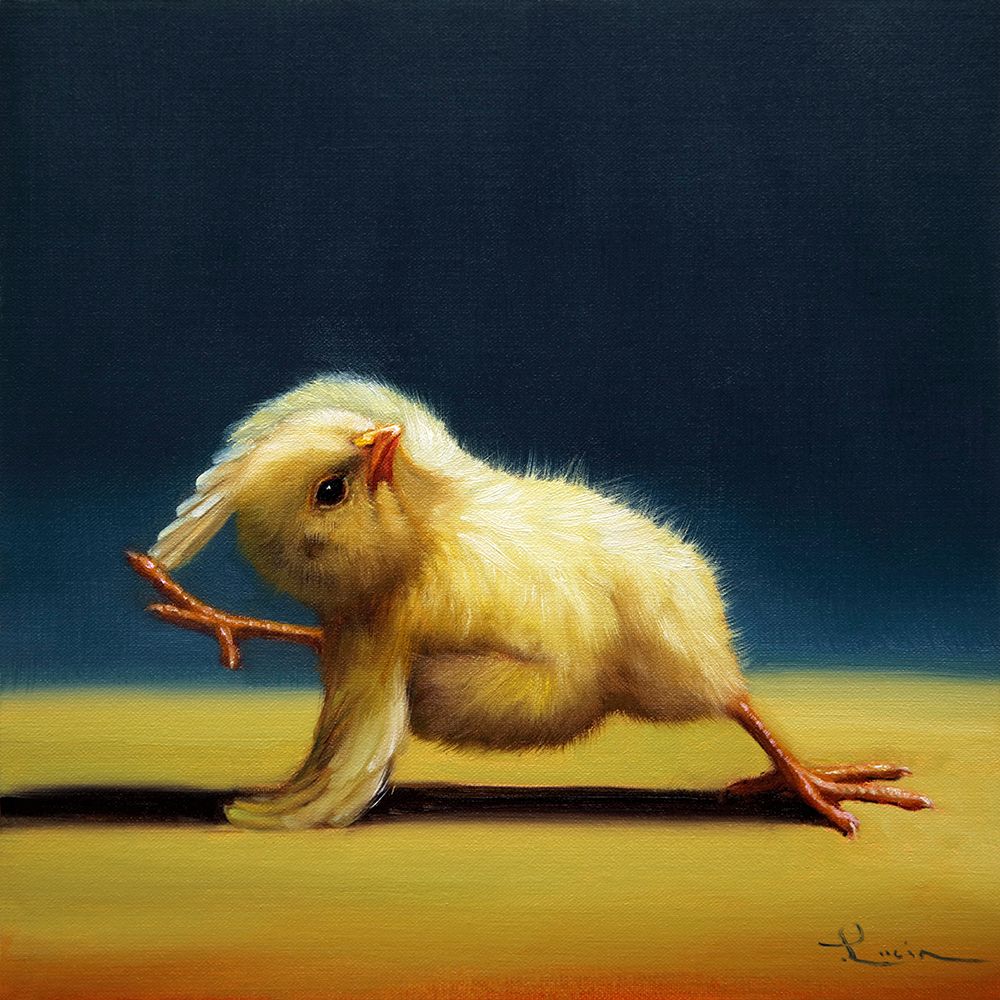 Yoga Chick Bind art print by Lucia Heffernan for $57.95 CAD