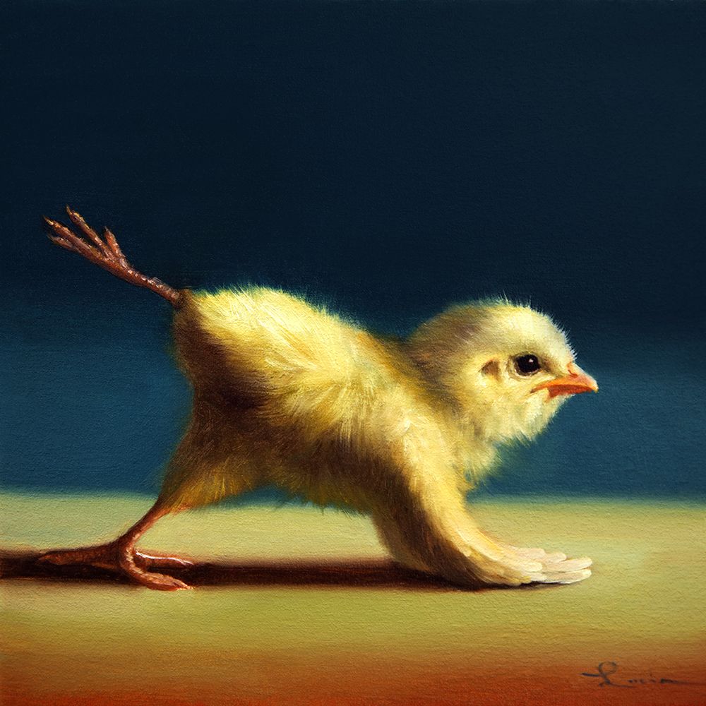 Yoga Chick Mule Kick art print by Lucia Heffernan for $57.95 CAD