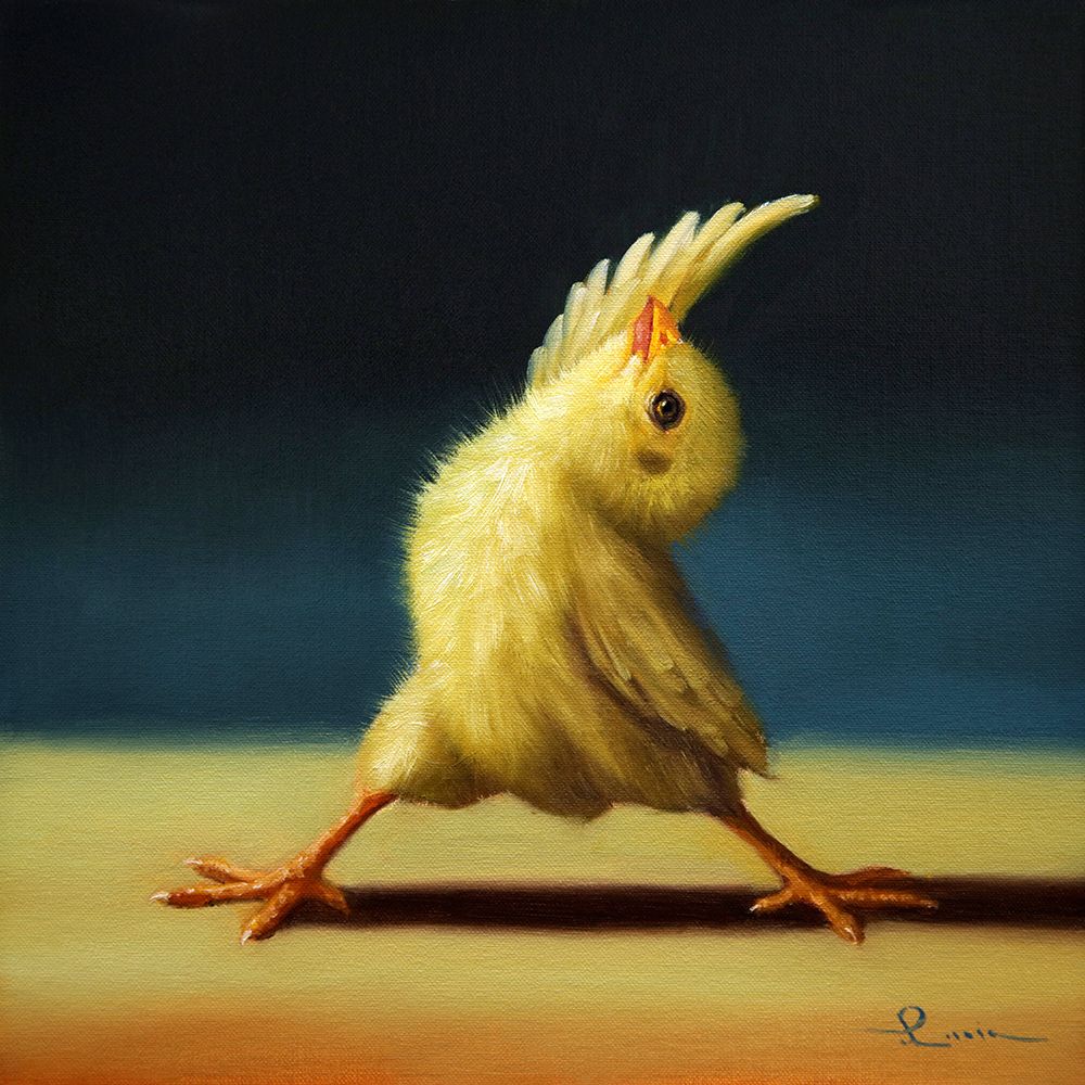 Yoga Chick Reverse Warrior art print by Lucia Heffernan for $57.95 CAD