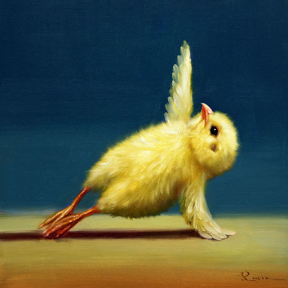 Yoga Chick Side Plank art print by Lucia Heffernan for $57.95 CAD