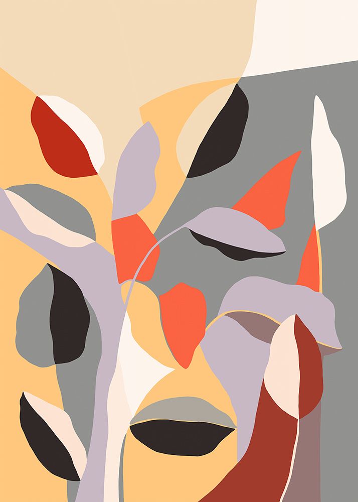 Happy Leaves B art print by Ioana Horvat for $57.95 CAD