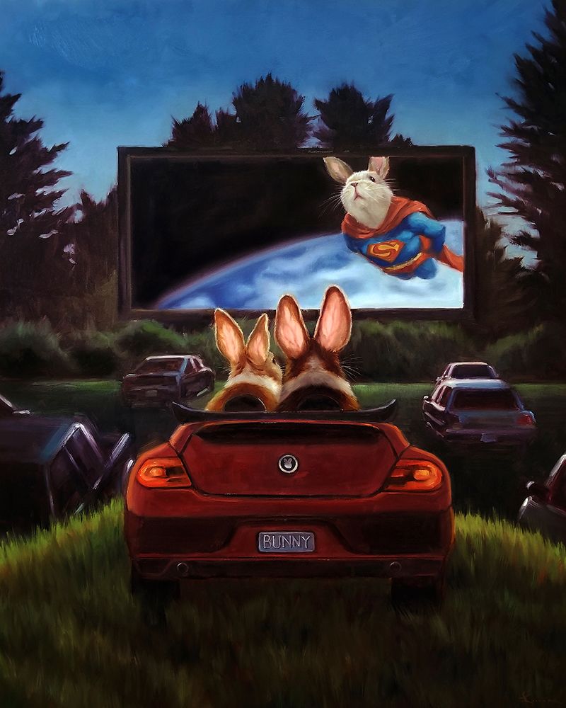 Movie Night art print by Lucia Heffernan for $57.95 CAD
