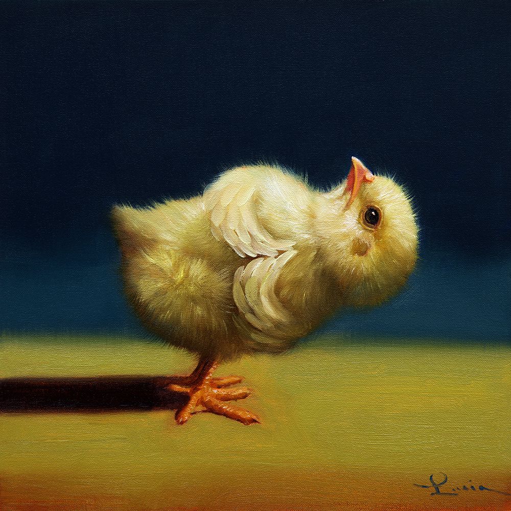 Yoga Chick Revolved Chair art print by Lucia Heffernan for $57.95 CAD