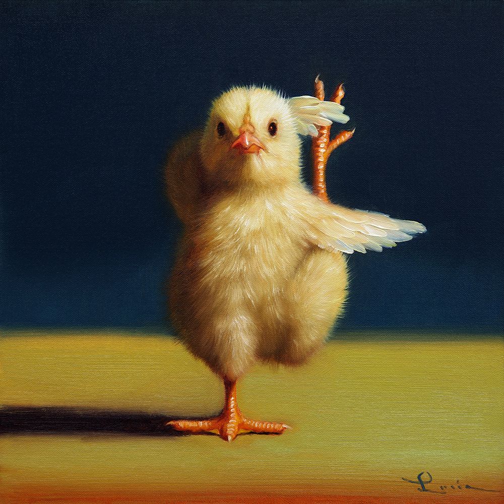 Yoga Chick Standing Split art print by Lucia Heffernan for $57.95 CAD