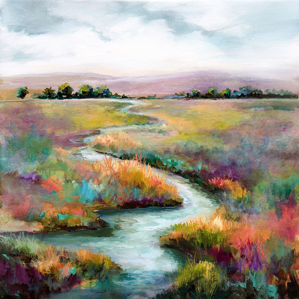 Meandering Stream art print by Karen Hale for $57.95 CAD
